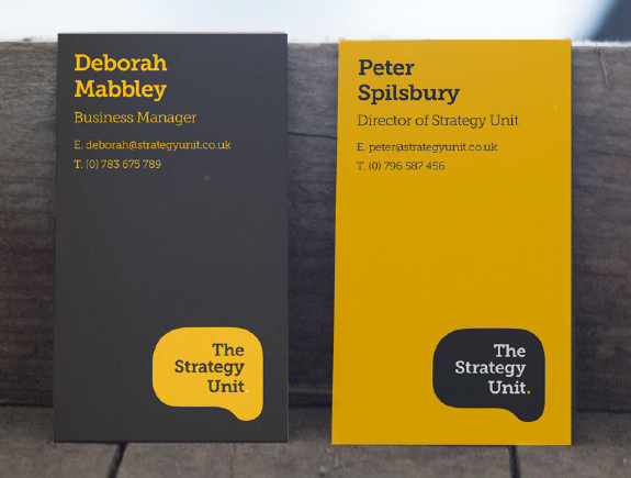 The Strategy Unit business cards