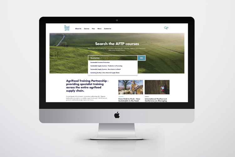 The AFTP website designed and built by IE Digital