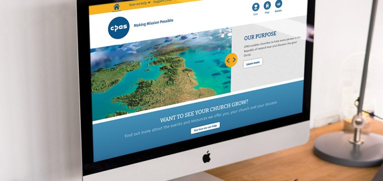 CPAS website shown on an iMac, designed by IE Digital