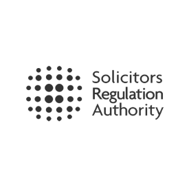 Solicitors Regulation Authority (SRA) logo (grey)