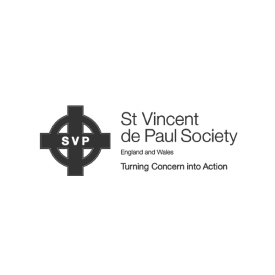 St Vincent de Paul Society (SVP) logo in grey