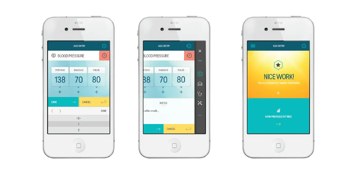 HealthTouch app on a mobile device