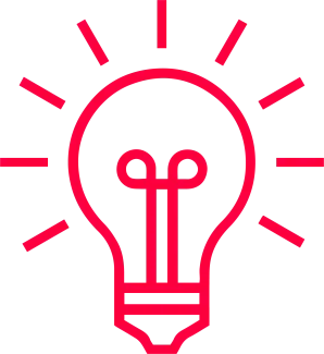 Lightbulb icon representing custom builds and bespoke web applications